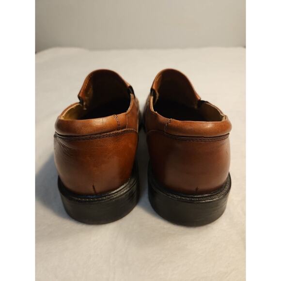 Dockers Brown Leather Pro Style All Motion Comfort Slip on Dress Shoes Mens 8.5M - Picture 3 of 9